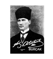 Atatürk Fotoğraflı Hediyelik İsim Baskılı Puzzle - Atatürk Hediyesi