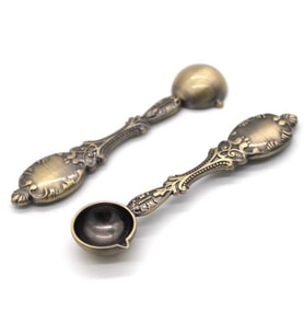 Döküm Metal Mum Mühürü Eritme Kaşığı Eskitme Retro Prinç