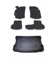 Fiat Palio 1998-2002 3D Paspas ve Bagaj Havuzu Seti Bizymo (Siyah)