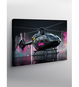 Kanvas Tablo Modern Helikopter Tasarımı
