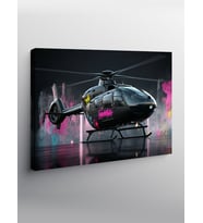 Kanvas Tablo Modern Helikopter Tasarımı