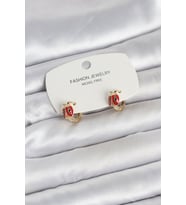 Uğur Böceği Model Gold Renk Pirinç Çocuk Küpe - TJ-BKP11651