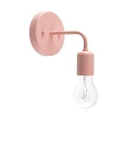 RİOLİGHT VİNTAGE,RUSTİK,RETRO,MODERN PEMBE 1XE27 DUYLU METAL DUVAR APLİK