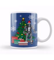 Cyberman Dr Who Around The Christmas Tree Kupa Bardak Porselen
