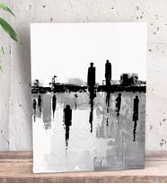 BK Gift Gray Morning Tasarımlı Dekoratif Mini Kanvas Tablo 15x20cm-1