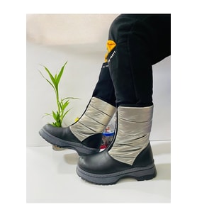 Trendyshose 04335 Ferumarlı Soğuk Geçirmez Bot (Gri)