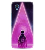 Alcatel 1 2022 Kılıf Resimli Desenli Silikon Platinium Series Astro Purple2 1907