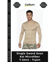 Single Sword Uzun Kol Microfiber T-Shirt - Tişört Kombin Parçası Askeri Giyim Kışlık Üst