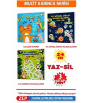 Yükselen Zeka 2-4 Yaş Mucit Karınca-2 Yaz-sil Kitaplar Serisi