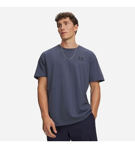 Under Armour Ua M Logo Emb Heavyweıght Ss Gri Erkek T-Shirt 1373997-045
