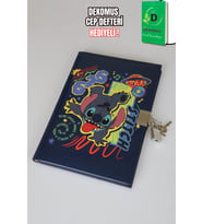 x Dekomus Lisanslı Lilo&Stitch Unleash Lock Journal Kilitli Hatıra Defteri "Dekomus Cep Defteri Hediyeli"