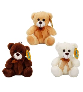 0998 Sun-Jhn-Pff-Sk Peluş Ayi Oturan Kurdeleli̇ 21Cm 2R