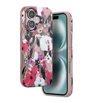 Onegif İphone 16 Flower Series Magsafe Kapak - Pembe