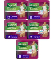 Depend Emici Külot Hasta Bezi XL - Extra Büyük Kadın 150 Adet (5PK*30)