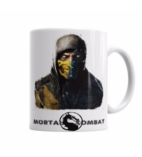 Mortal Kombat Scorpion and Sub Zero Kupa Bardak Porselen