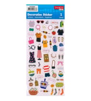 TANEX KIDS TNX-25804 DEKOTARİF ETİKETLER - KABARTMALI ALIŞVERİŞ SERİSİ - 1 ADET