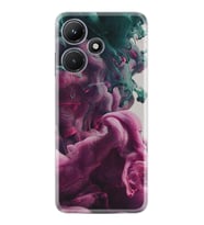 Infınix Hot 30i Kılıf Resimli Desenli Baskılı Silikon Pink Green Cloud 1306