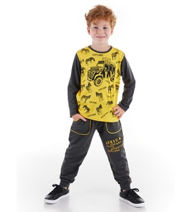 Explore Africa Erkek Çocuk T-shirt Pantolon Takım (Çok Renkli)
