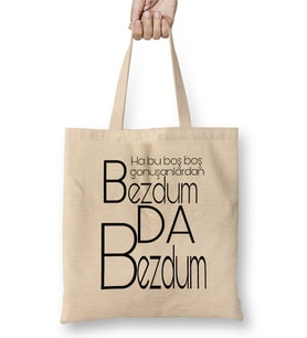 Bezdum Da Bezdum Karadeniz Bez Çanta Uzun Saplı