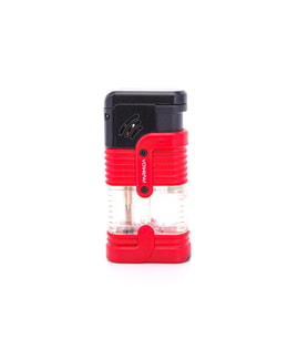 Parmida 3 Torch Pürmüz Kırmızı-Siyah Puro Çakmağı