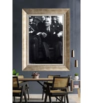 Gümüş Çerçeveli Atatürk Tablo za444
