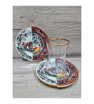 Martın-6 Kişilik Çift Desenli Çay Takımı