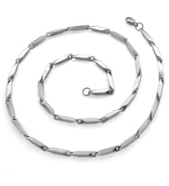 Silver Renk 55 cm 317L Çelik Singapur Zincir