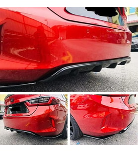 Honda City Uyumlu Difüzör Ve Flap Seti Pianoblack 2020+ Parça