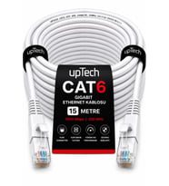 UPTECH CAT6 Ethernet Kablosu 15 Metre RJ45 LAN İnternet Modem Router Bilgisayar Kablosu
