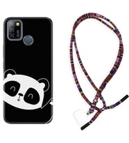 INFINIX Smart 4 5 6 Zero 8 S5 Pro Kılıf Boyun Asklı Rasta Silikon Bay Bay Panda 1784