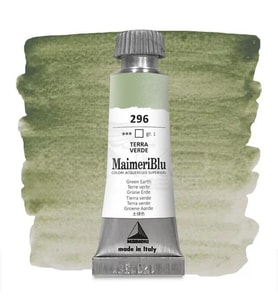 Maimeri Blu Tüp Sulu Boya 12 ml S1 No:296 Green Earth