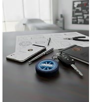 Jeep Logolu Araba Anahtarlığı (Mavi)