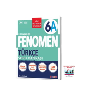 Fenomen Yayıncılık 2025-2026 6. Sınıf Türkçe %100 Başarı İçin Soru Bankası Video Çözümlü Güncel Müfredat (Çok Renkli)