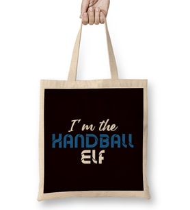 Handball Elf Handballer Ball Sports Team Coach Trainer Game Bez Çanta Uzun Saplı