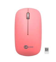 Lecoo WS214-P 1200DPI 3 Tuşlu Optik Kablosuz Mouse Pembe