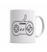 CONTROLE SUPER NINTENDO Kupa Bardak Porselen