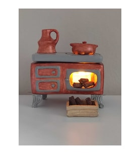 Tealight Led Mum ve Kuzine Soba Mumluk Seti, Dekoratif ve Gece Lambası