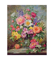 Temmuz Çiçekleri Çerçeveli 50x65 Sayılarla Boyama Hobi Seti
