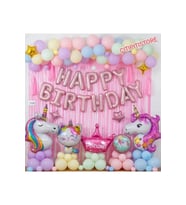 Çıtıpıtıstore Unicorn Doğum Günü Balon Seti