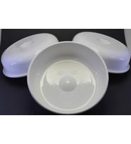3 Adet Beyaz Renk Plastik Hamam Banyo Curun Sauna Termal Kaplıca Tası Maşrapa 20 Cm Çap 5 Cm Yükseklik