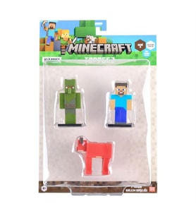 Minecraft 3D Toppeez 3'lü Figür Seti Seri-2 Model 3 PMI/MC2220