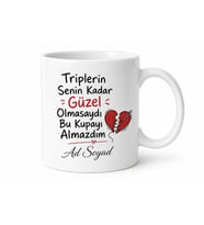 Trip Atan Sevgiliye Özür Dilerim Temalı Esprili Kupa Bardak Hediye