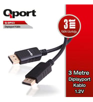 QPORT Q-DP34 3metre DP Kablo 1.4V