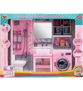Kutuda 3'lü Yeni Banyo Seti Oyuncak Banyo Seti (Renksiz)