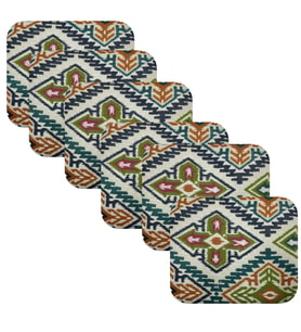 Knsz oturma minderi 6 lı artis&mutlu kilim desen tel bar taburesi sandalyesi için