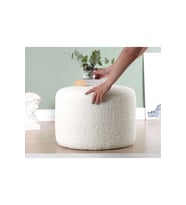 Focus 40cm Tedy Puf Yuvarlak Puf Orta Sehpa