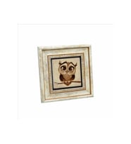 Baykuş Baskılı Taş Tablo 20x20