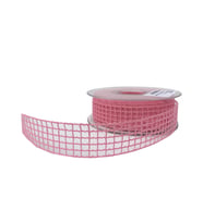 Kurdele Kanaviçe File Modeli 2 CM (20 Metre)  Pembe