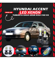 Hyundai Accent Yumurta Kasa Uyumlu Şimşek Etkili Led Xenon Pro Series H4