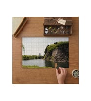 Osaka Kalesi Japonya - Manzara Tasarımı 240 parça Ahşap Puzzle Ahşap Kutuda MP02070